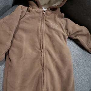 Carter's Baby Bear Fleece Full-Body Snowsuit Brown Cozy‎ Hooded One Piece